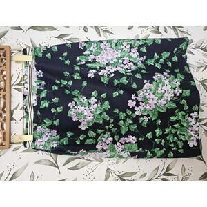 Talbot Skirt Blue Floral Womens Size 2 Oprah Mag Collection